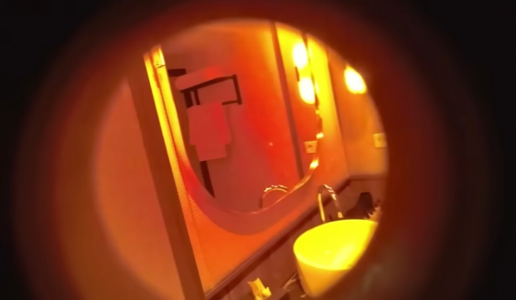 Detecting camera with infrared light